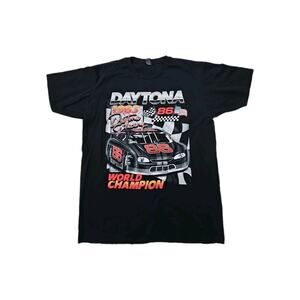 VINTAGE Daytona Racing 1983 T-Shirt Men's Size Large Nascar #86 World Champion